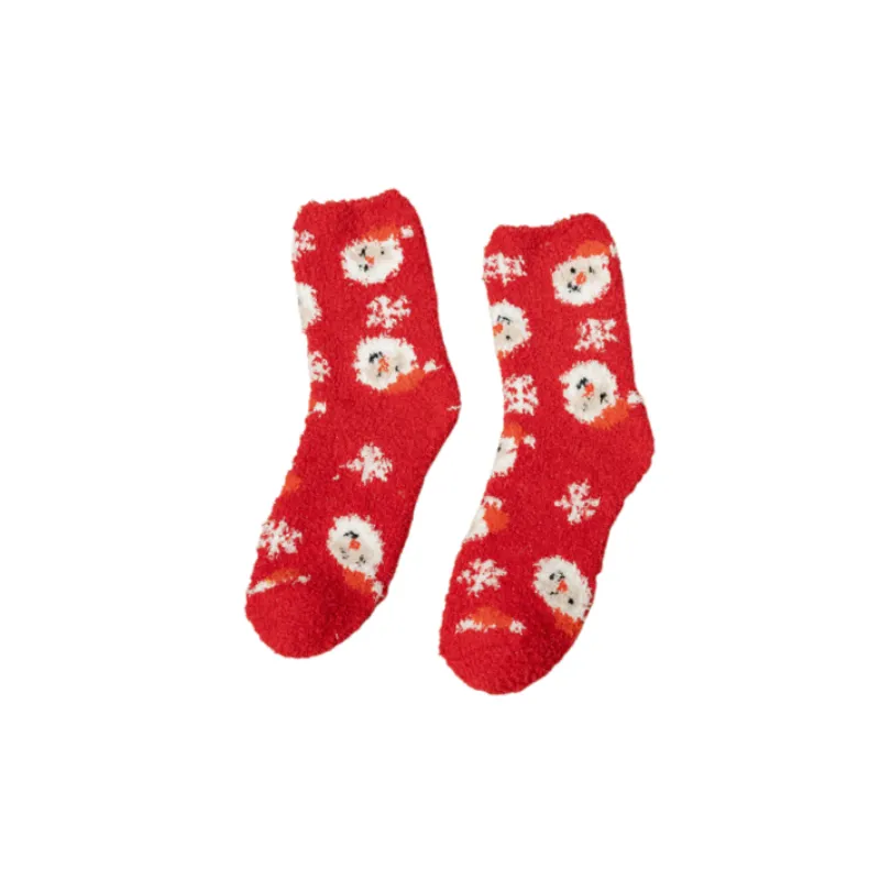 Simple Warm Microfiber Mid Calf Sock-6