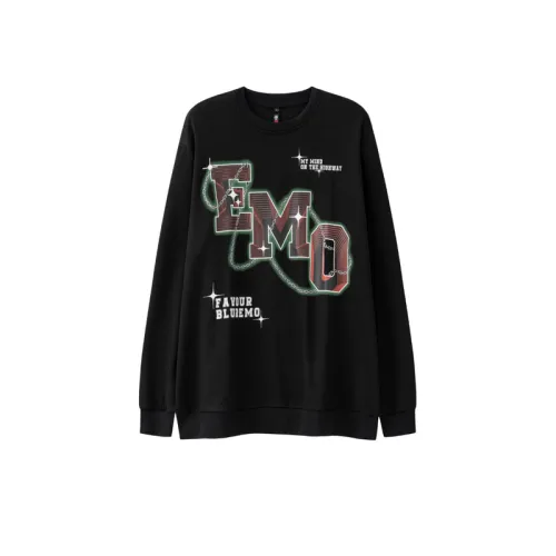 Fashion Letter Printing Long Sleeve Round Neck Sweatshirt