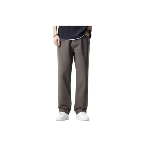 Retro Straight Leg Cotton Casual Pants