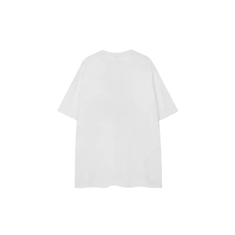 Punk Alphabet Gradient Print T Shirt Rock Style-1