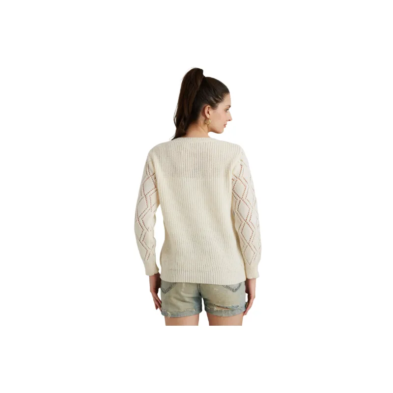 Casual Geometric Polyester Sweater Women-5