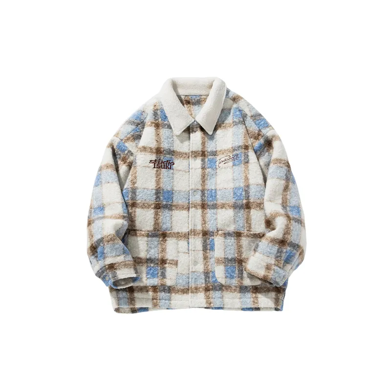 Preppy Striped Loose Jacket-4