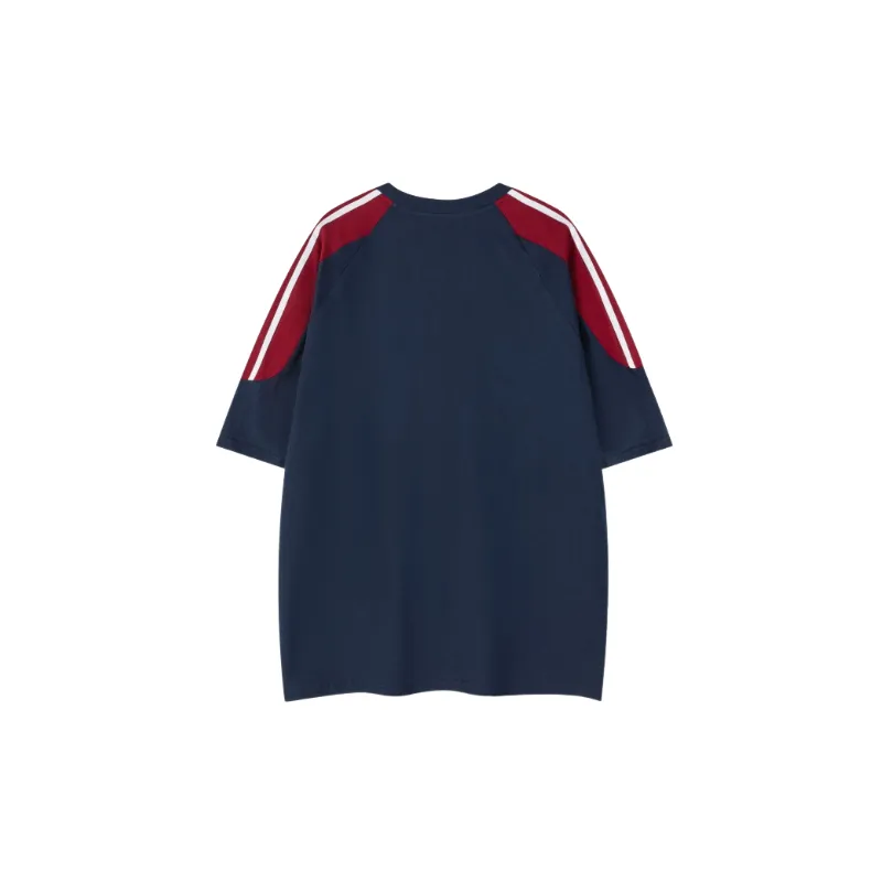 Retro Loose Cotton Blended Fabric T Shirt Unisex-1