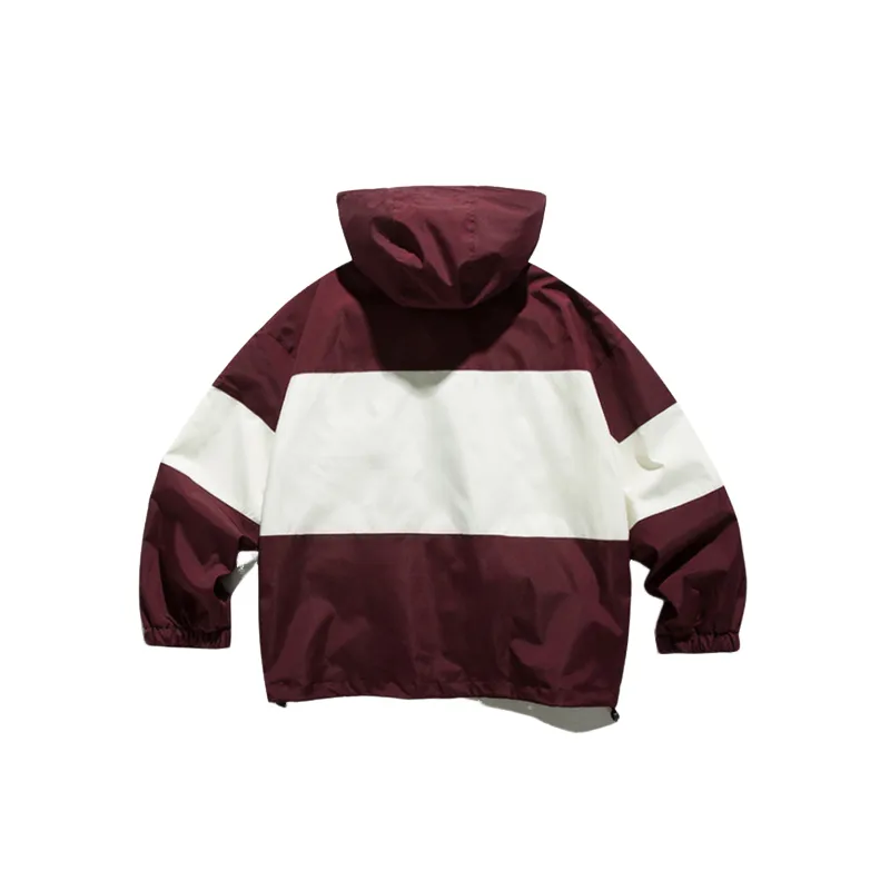 Contrast Color Stitching Outdoor Functional Russo Retro Detachable Hat Jacket-6