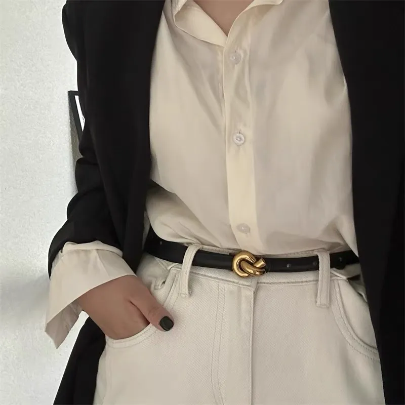 Retro Simple Leather Belt-5