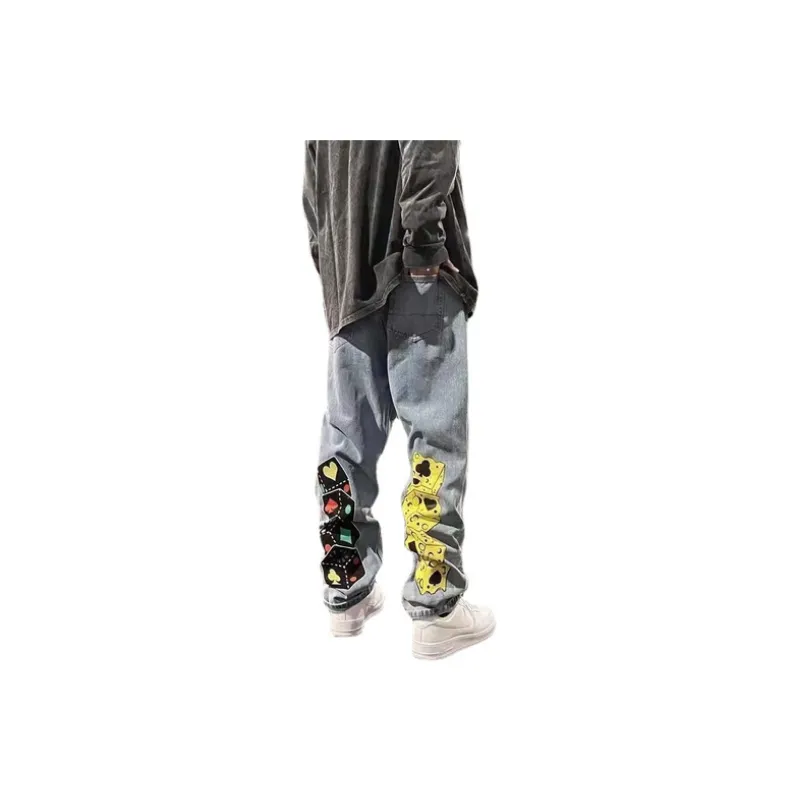Retro Design Sense Niche Pants High Street-1