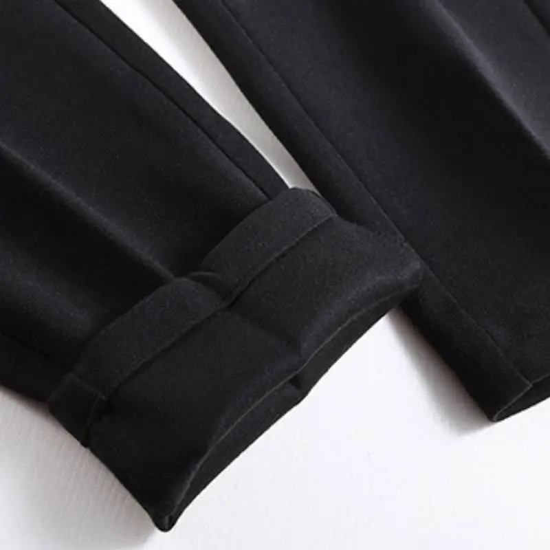 Simple Maximum Comfort Cotton Suit Trousers Women-5