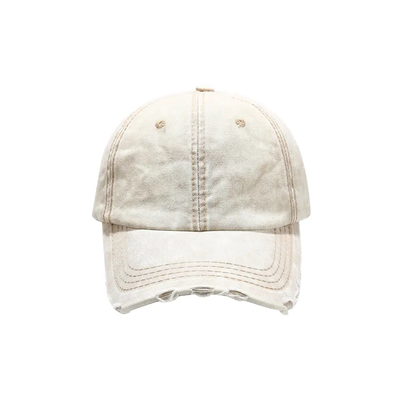 Washed Baseball Cap Curved Eaves-3