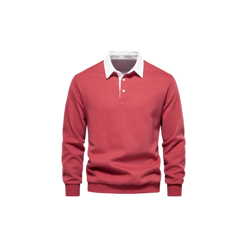 Casual Long Sleeve Polo-7
