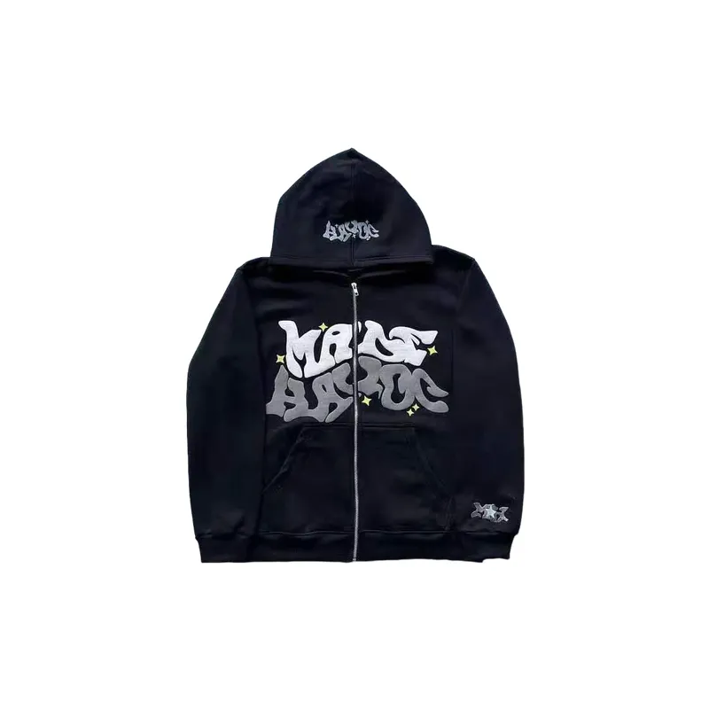 Zipper Casual Sweatshirt-1