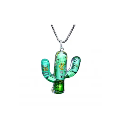 Cyberpunk Style Cactus Necklace