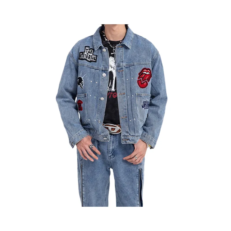 Nostalgic Retro Denim Jacket-2
