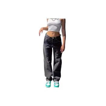 Simple Breathable Jeans Women