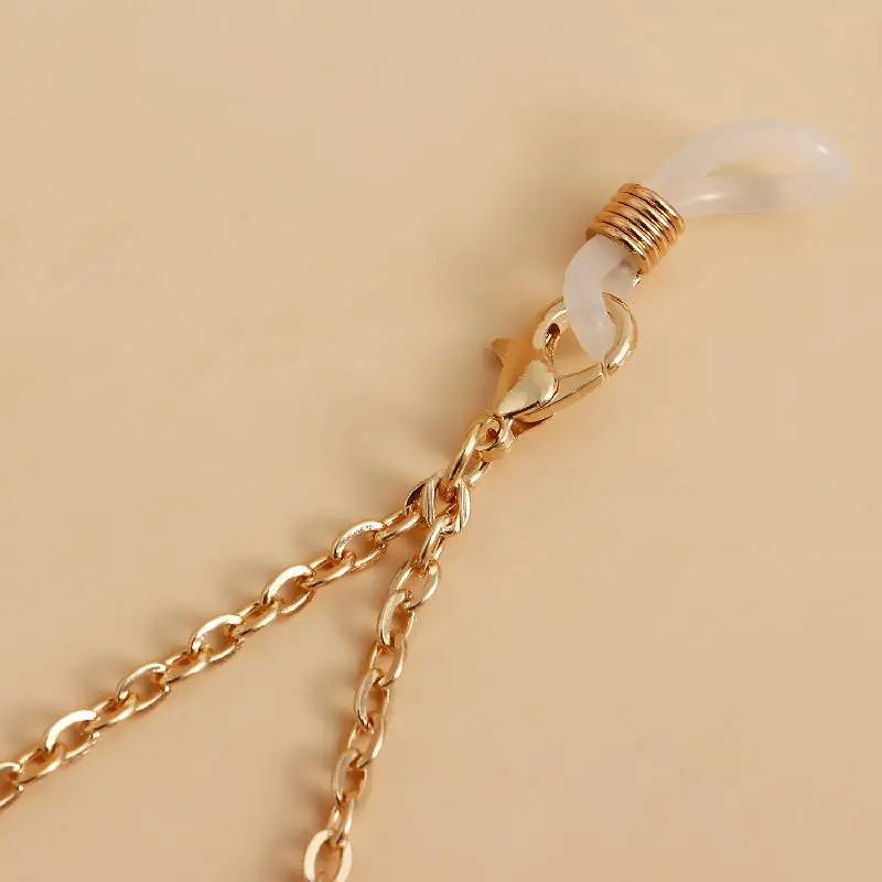 Simple Metal Eyeglass Chain-3