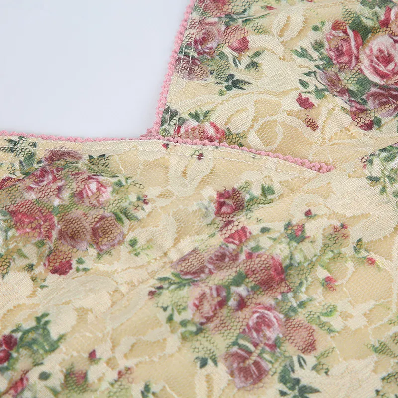 Romantic Ditsy Flora Vest Women-4