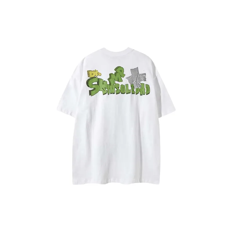 Loose Casual Cotton Blended Fabric T Shirt-3