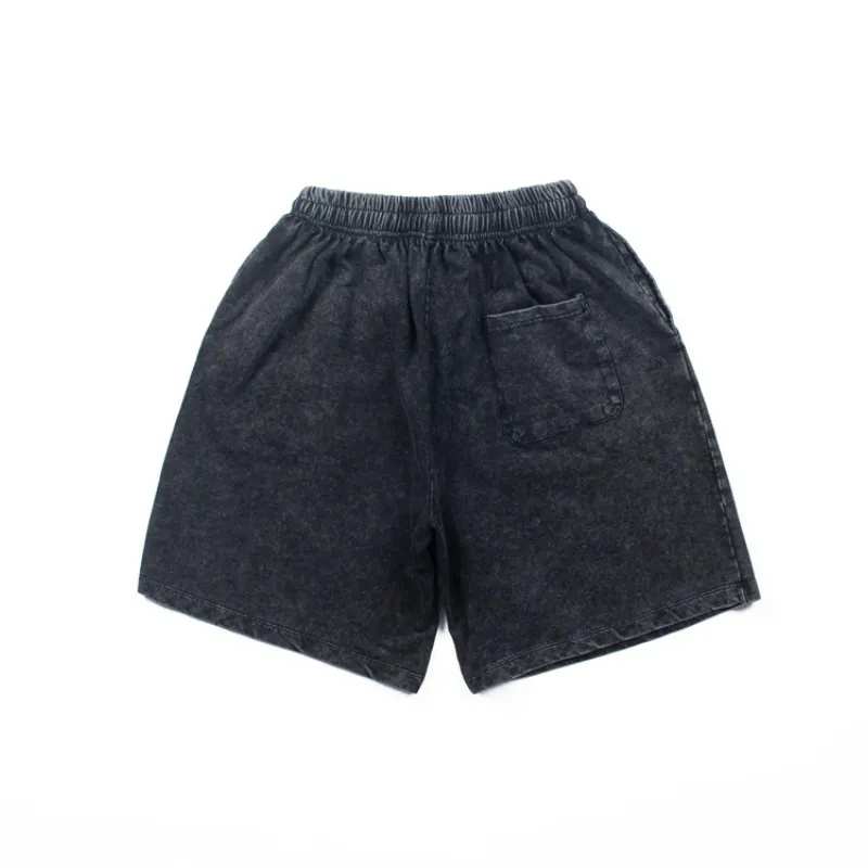 Street Loose Cotton Blended Fabric Casual Shorts-1
