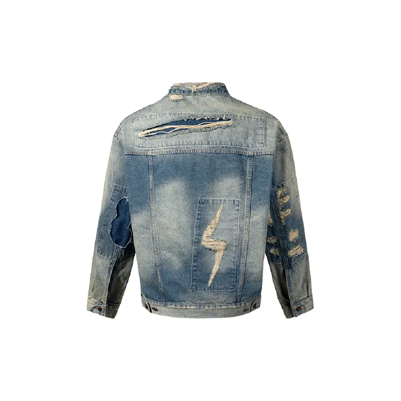 Fashionable Loose Denim Jacket-1