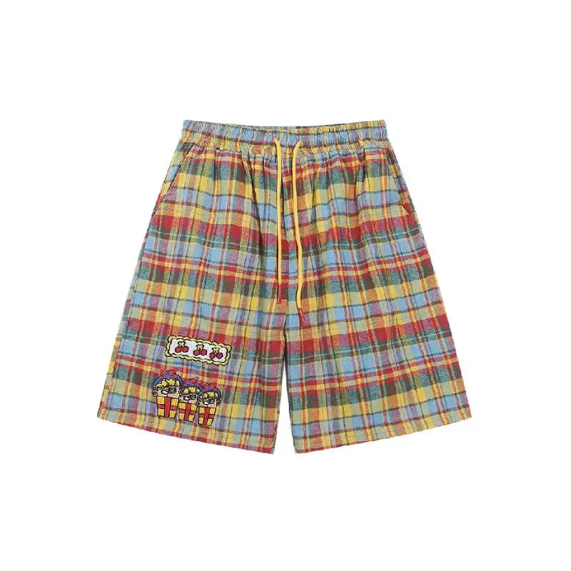 Retro Loose Cotton Casual Shorts Unisex-0