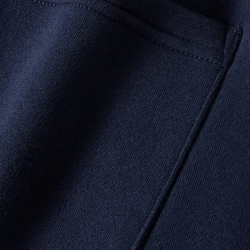 Casual Plain Fleece Sports Pants-5
