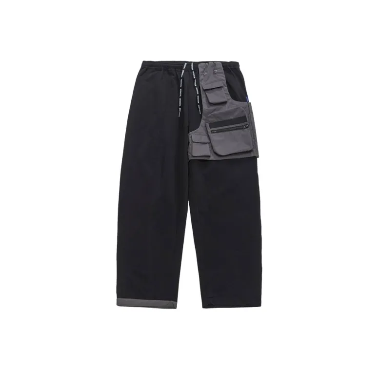 Color Splice Function Coil Cargo Pants-0