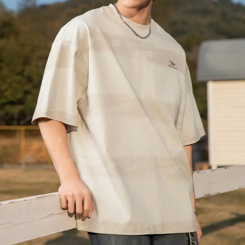 Retro Loose 100% Cotton T Shirt-4