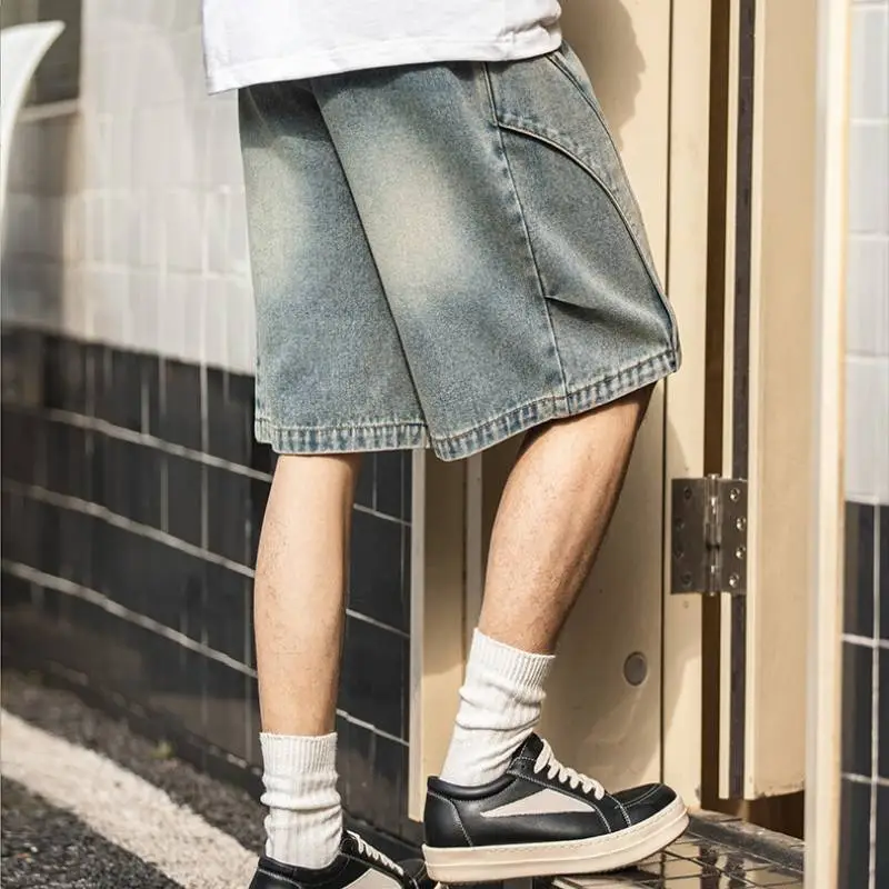 Casual Retro Denim Shorts-3