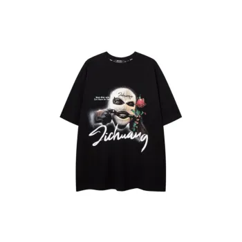 Hip Hop Loose Street Mask T Shirt