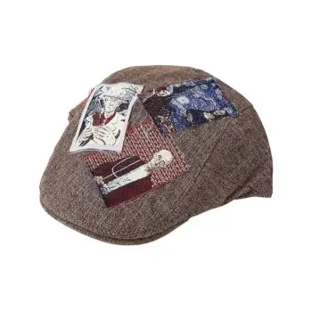 Retro Breathable Peaked Cap