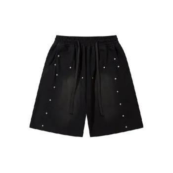 Retro Washed Cotton Casual Shorts