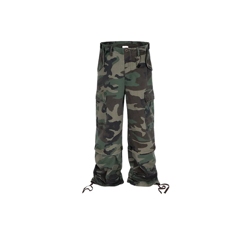 Fashionable Casual Cotton Cargo Pants-0