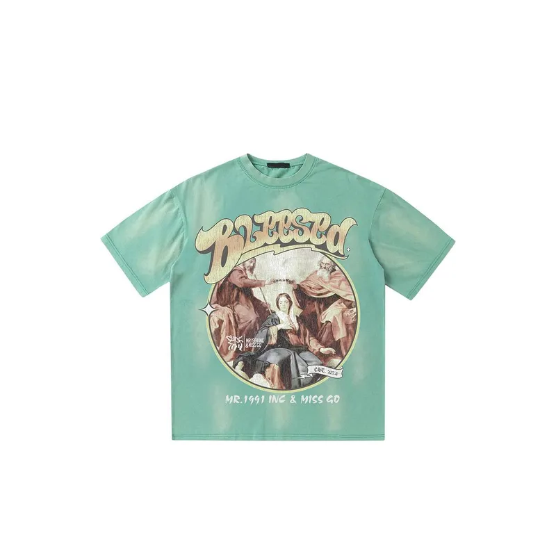 Angel Pattern T Shirt-0