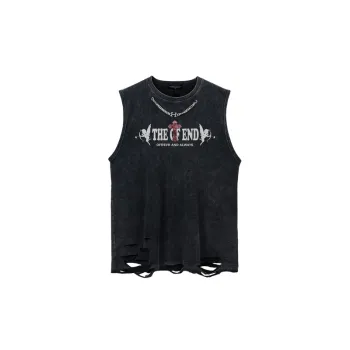 Casual Ripped Sleeveless Vest