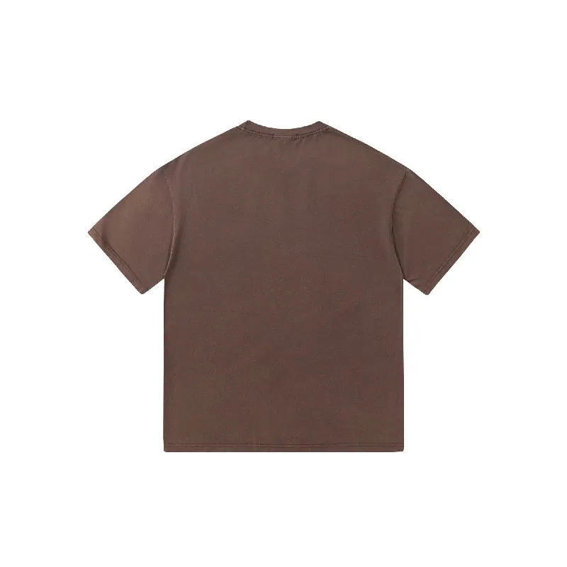 Retro Washed 100% Cotton T Shirt-7