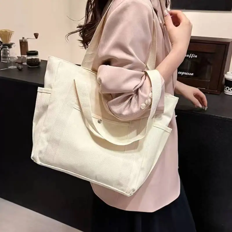 Simple Large Capacity Crossbody Bag Women-5