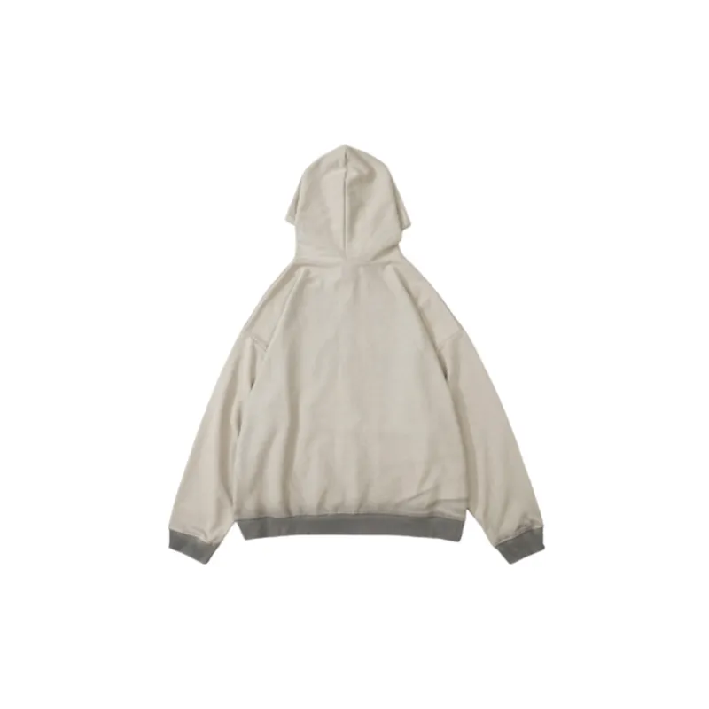 Stitching Printed Zipper Jacket Sweatshirt-1