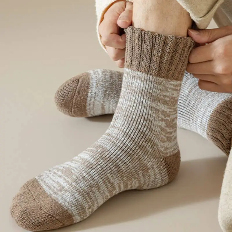 Basics Simple Polyester Cotton Mid Calf Sock-3