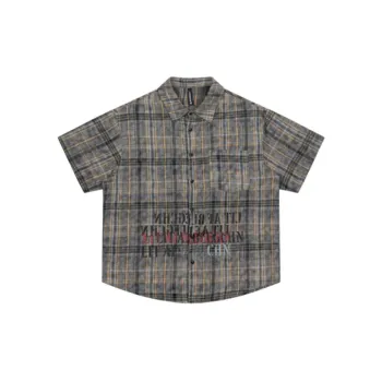 Trendy Personalized Printed Plaid Shirt
