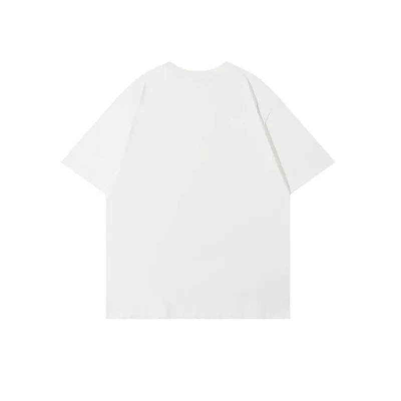 Retro Letter Half Sleeved T Shirt-4