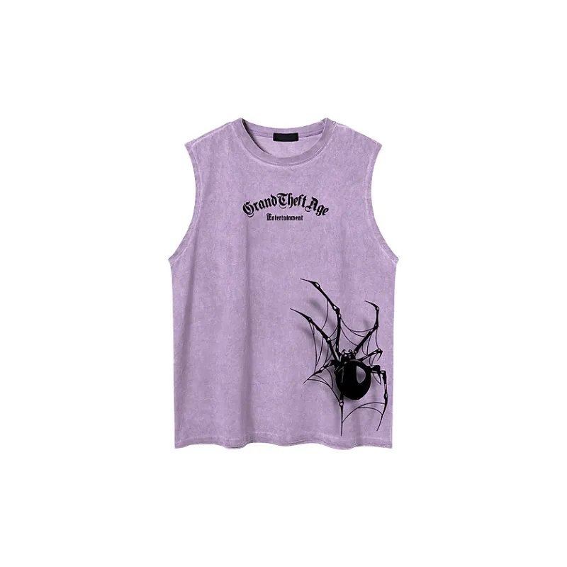 Street Loose 100% Cotton Vest-4