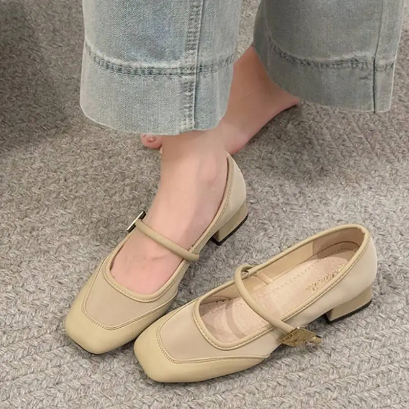 Casual Fashionable Simple Mary Jane Shoes-5
