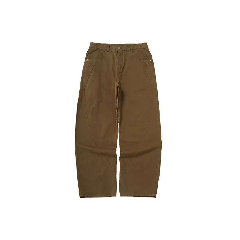 Retro Casual Cotton Cargo Pants-8