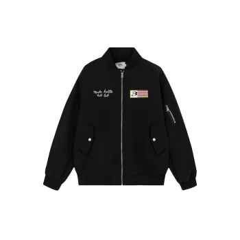 American Hip hop Embroidered Bomber Jacket