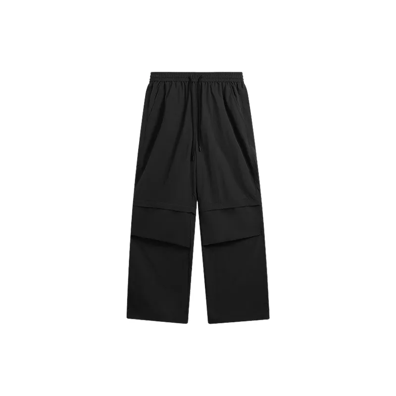 Fashionable Loose Nylon Casual Pants-0