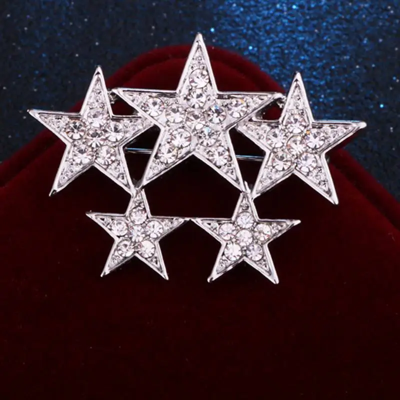 Fashionable Star Brooch Women-2