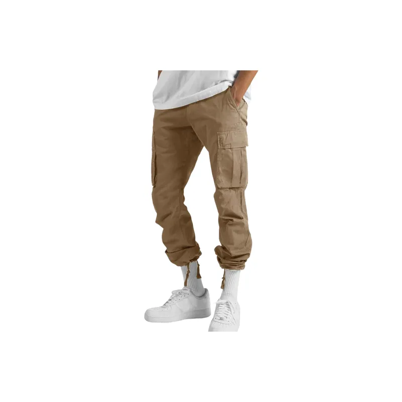 Fashionable Casual Polyester Cargo Pants-1