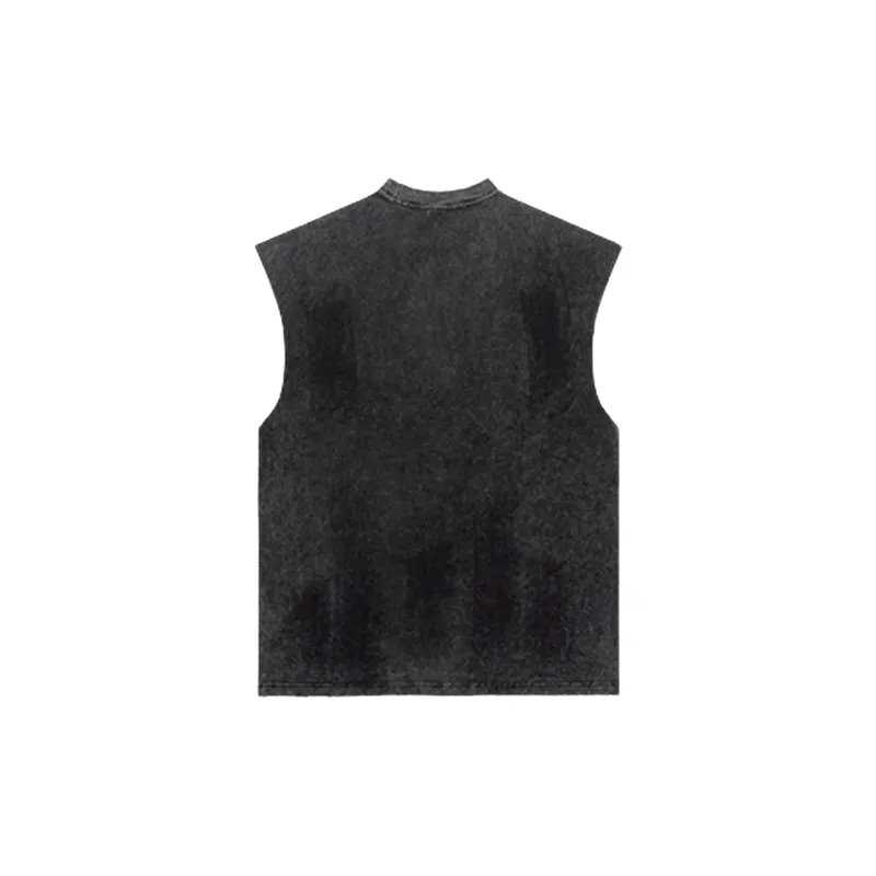 Retro Street Cotton Vest-9