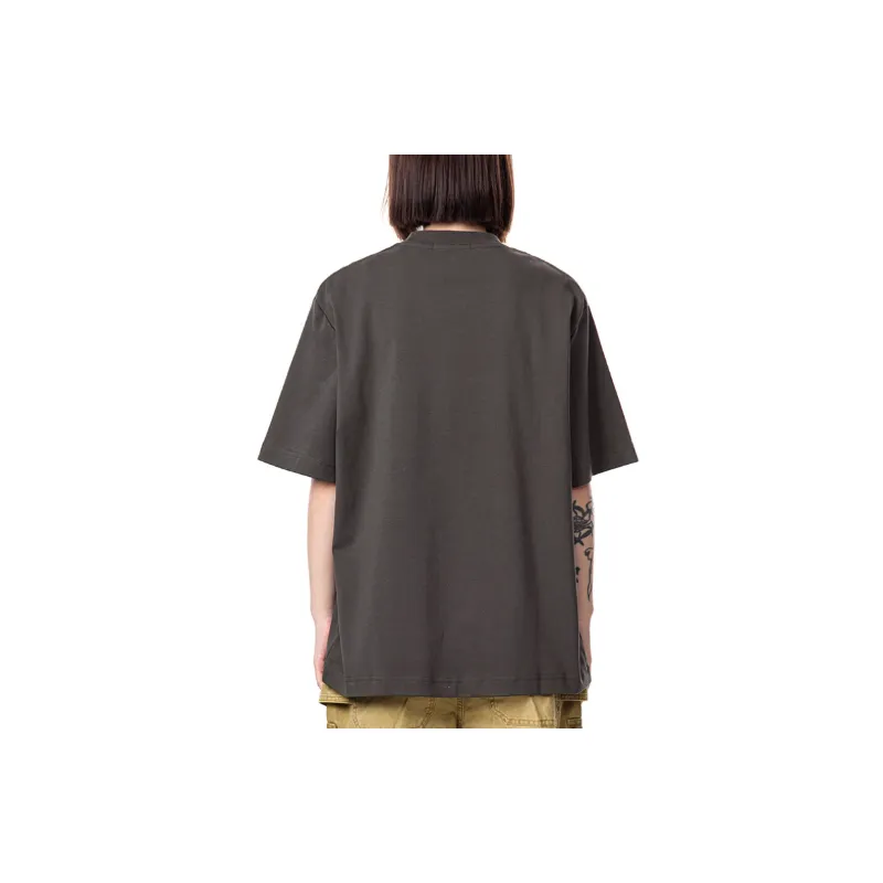 Street Loose Cotton Blended Fabric T Shirt-13