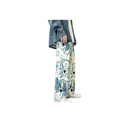 Bear Full Print Pants