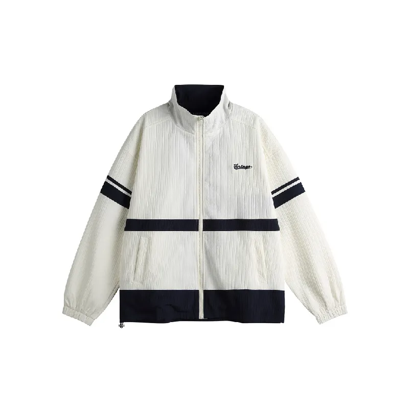 Retro Contrast Color Jacket-0